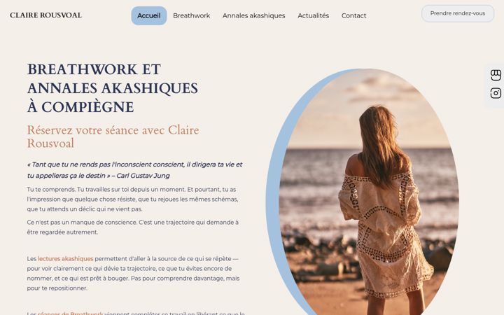 Screenshot of claire-rousvoal.com