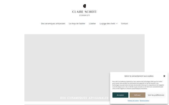 Screenshot of claire-schott-ceramiste.com