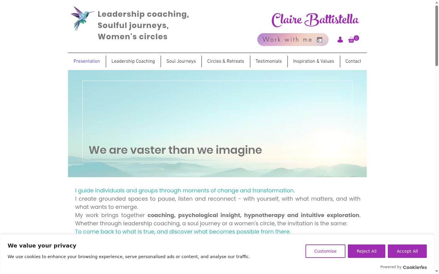 Screenshot tal-banner tal-kunsens muri qabel kwalunkwe interazzjoni