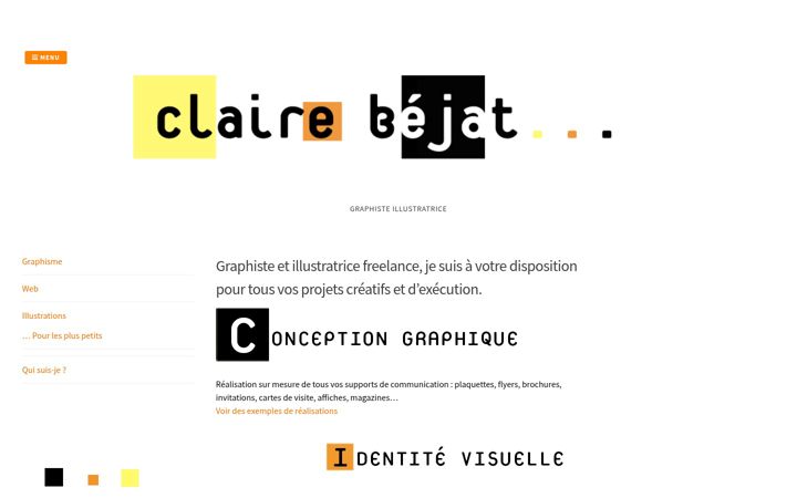 Zrzut ekranu clairebejat.fr
