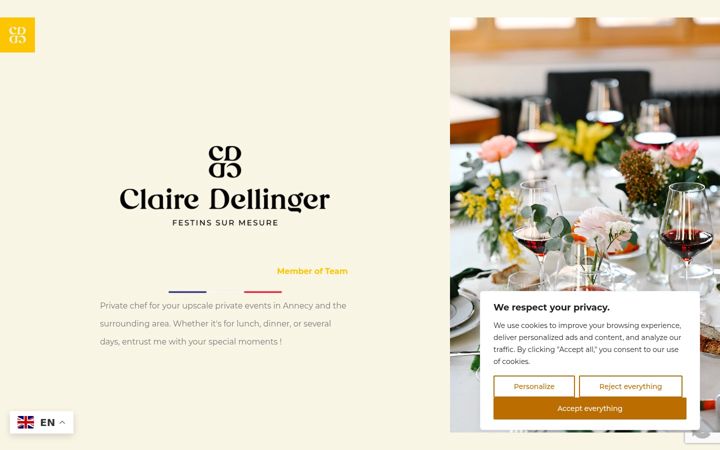 Zrzut ekranu clairedellinger.fr
