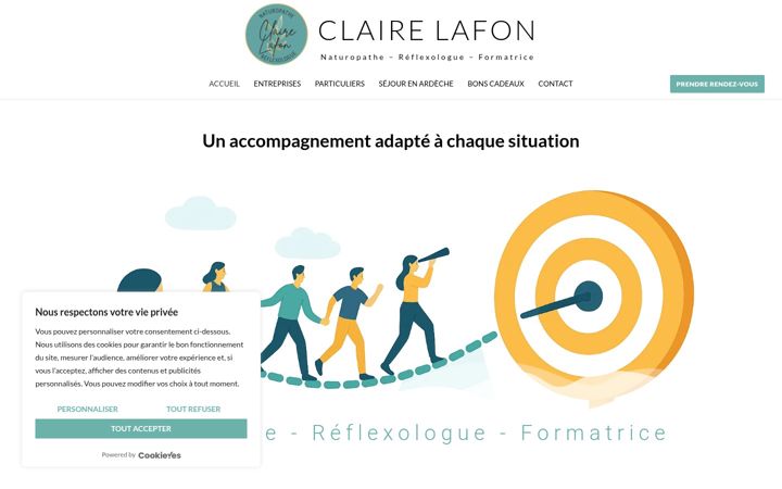 Zrzut ekranu clairelafon.fr