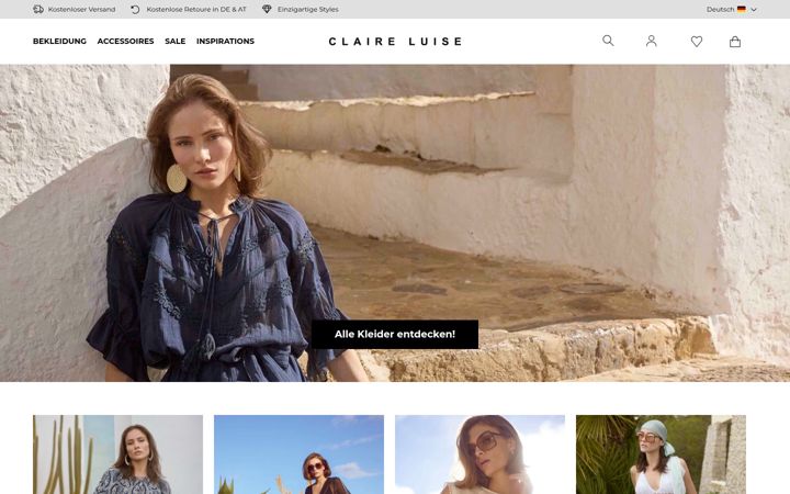 Screenshot of claireluise.com