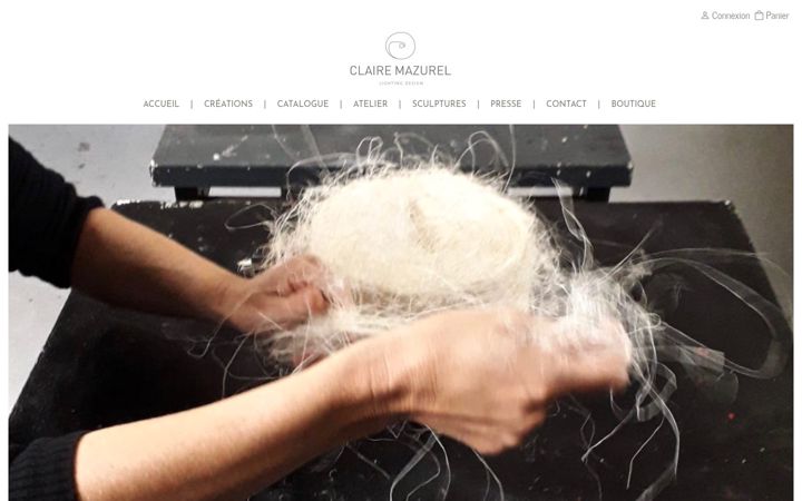 Screenshot of clairemazurel.com