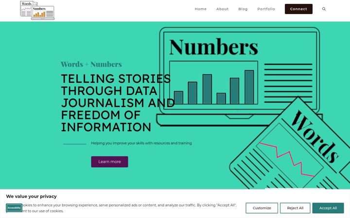 Screenshot di clairemiller.net