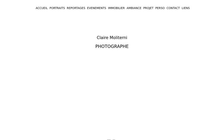 Screenshot of clairemoliterni.com