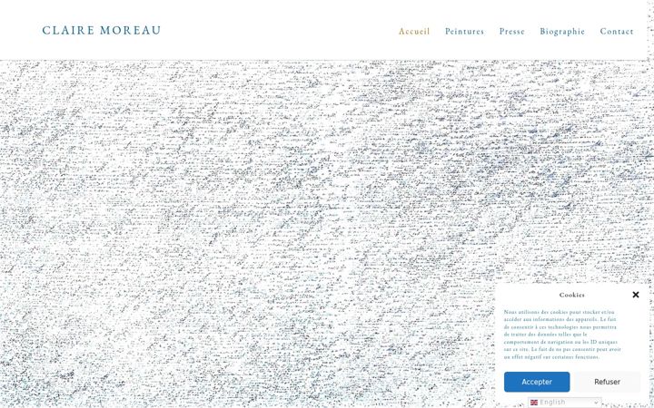 Screenshot of clairemoreau.com