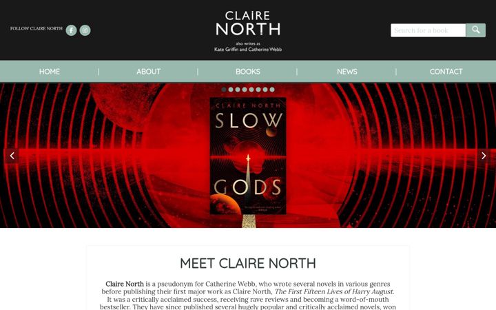 Screenshot of clairenorth.com