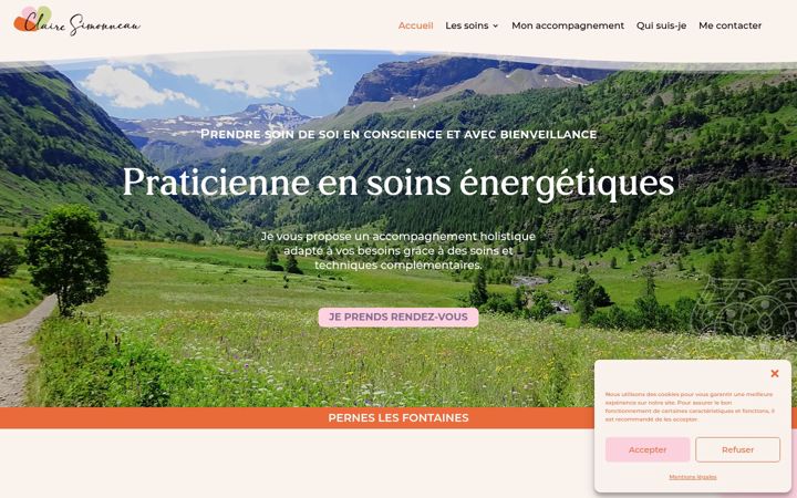 Screenshot of clairesimonneau.fr