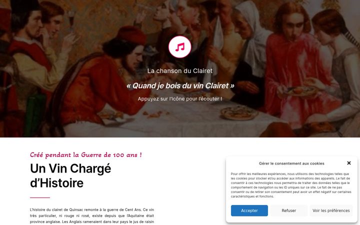 Screenshot of clairet-de-quinsac.com