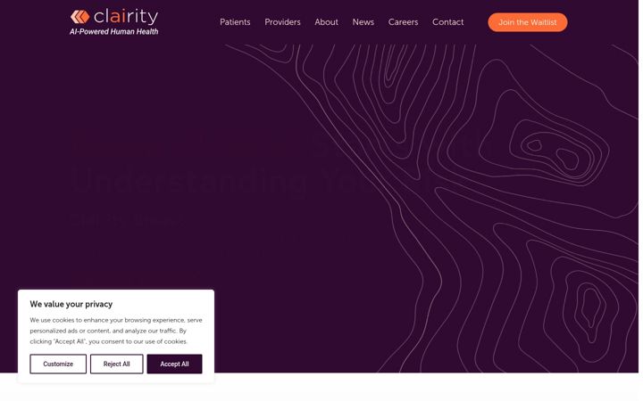 Screenshot of clairity.com