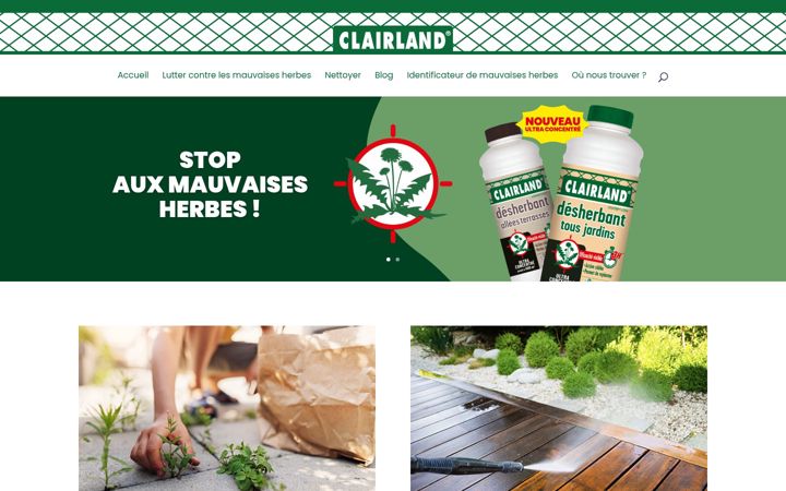 Zrzut ekranu clairland.fr