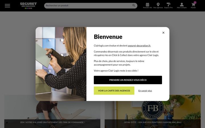Screenshot of clairlogis.com