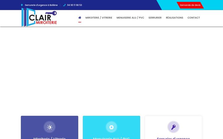 Zrzut ekranu clairmiroiterie.fr