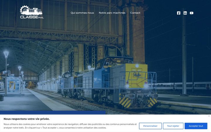 Zrzut ekranu claisse-rail.fr