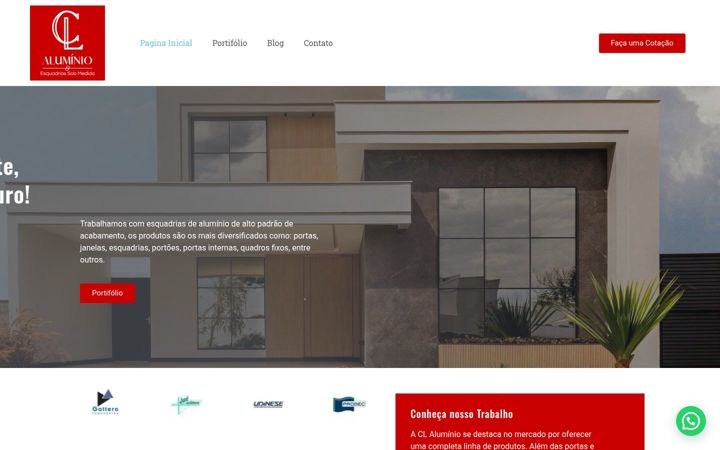 Screenshot van claluminio.com.br
