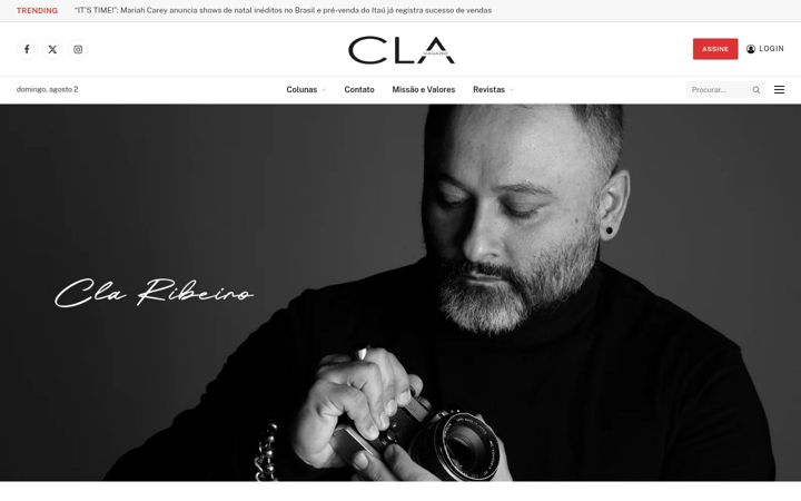 Screenshot van clamagazine.com.br
