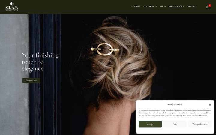 Screenshot of clamamsterdam.com