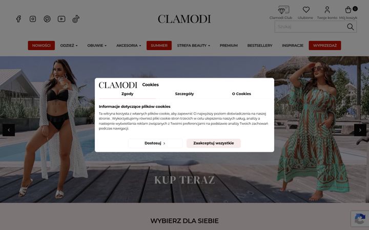 Screenshot of clamodi.com