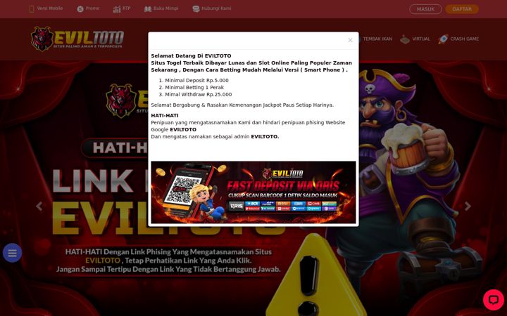 Screenshot of clanevil.com