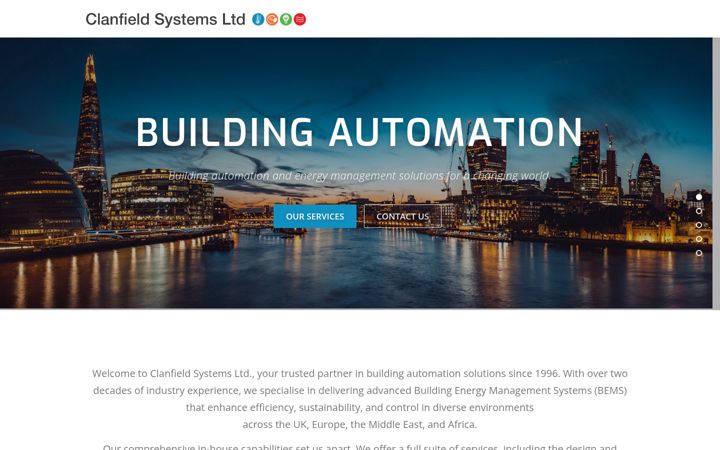 Screenshot of clanfieldsystems.co.uk
