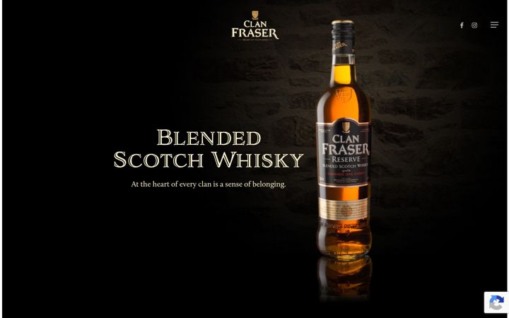 Screenshot of clanfraserwhisky.com