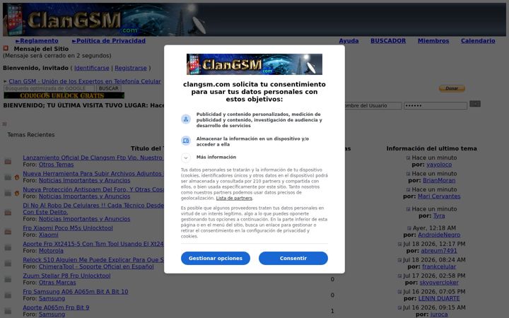 Screenshot of clangsm.com
