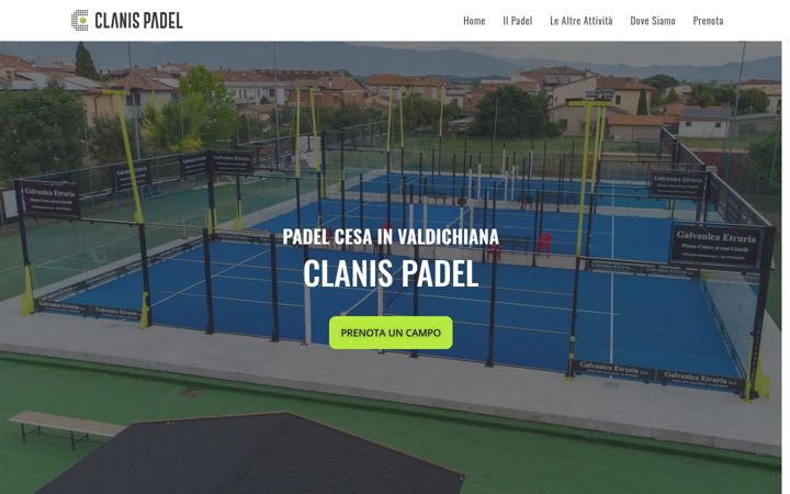 Screenshot of clanispadel.it