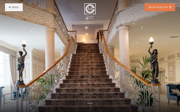 Screenshot of clanreehotel.com