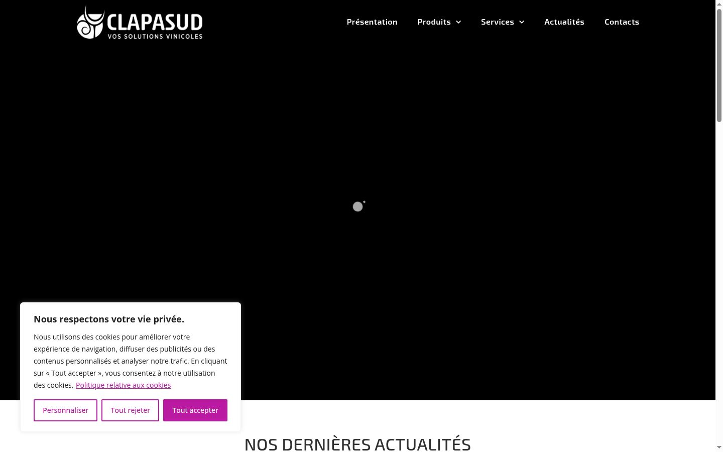Kuvakaappaus suostumusbannerista, joka näytettiin ennen mitään vuorovaikutusta