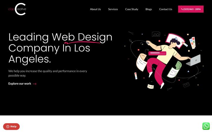 Screenshot of clapcreative.com