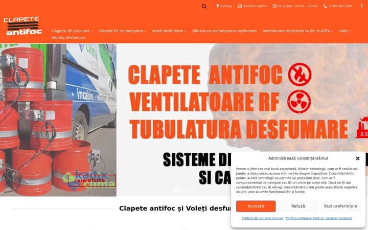 Zrzut ekranu clapeteantifoc.ro
