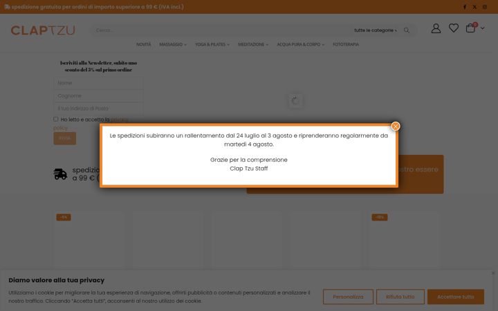 Screenshot of claptzu.it
