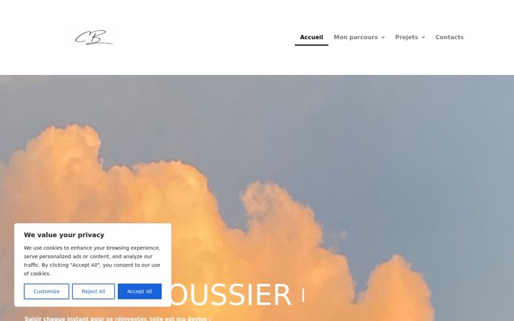 Screenshot of clara-broussier.fr