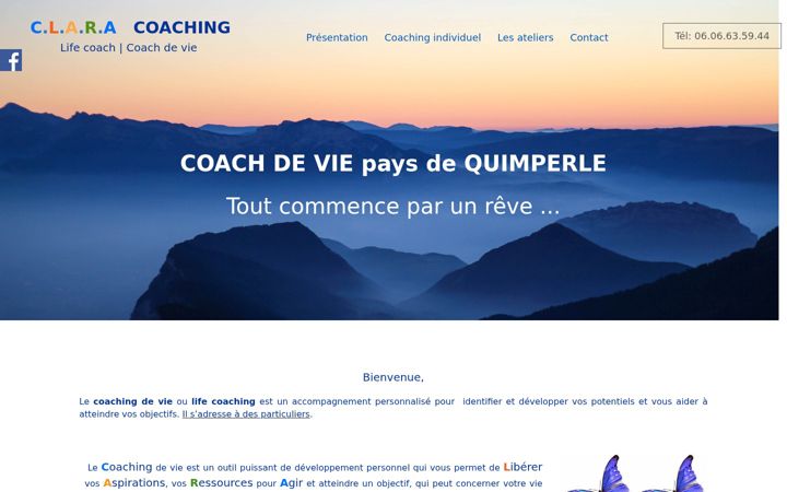 Screenshot of clara-coaching.fr