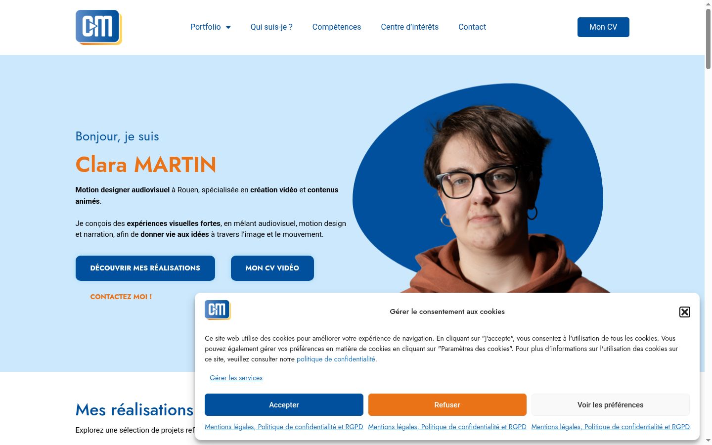 Screenshot tal-banner tal-kunsens muri qabel kwalunkwe interazzjoni