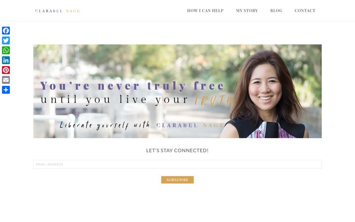 Screenshot of clarabelsage.com