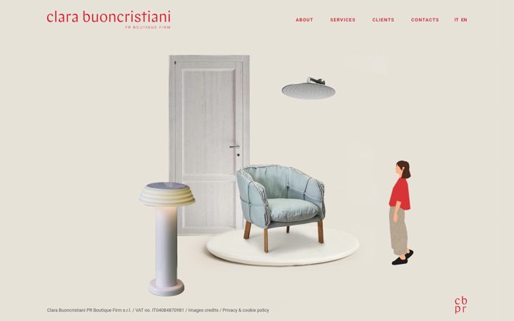 Screenshot of clarabuoncristiani.it