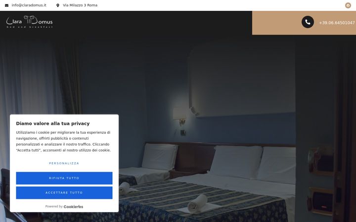 Screenshot of claradomus.it