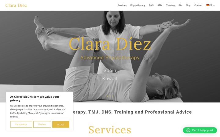 Screenshot of clarafisiodns.com