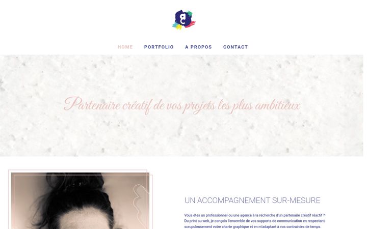 Screenshot of claragagnol.com