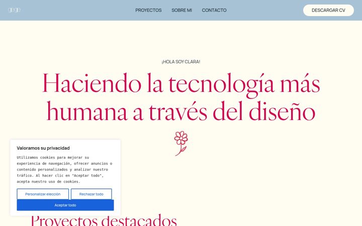 Screenshot of claragege.com