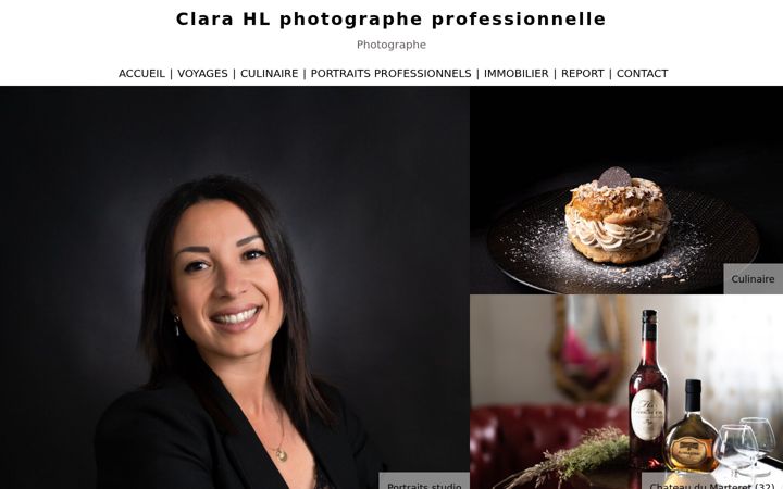 Screenshot of clarah-photographe-pro.com