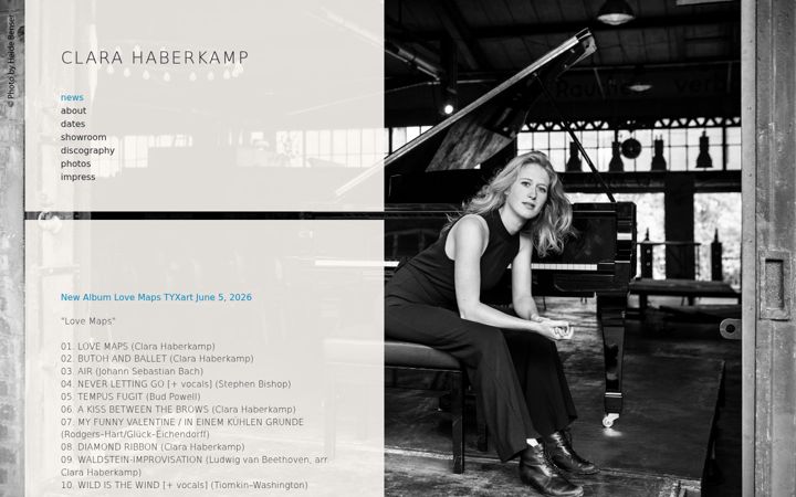 Screenshot of clarahaberkamp.com