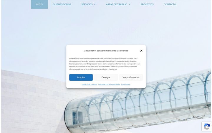 Screenshot of claramonteingenieros.com