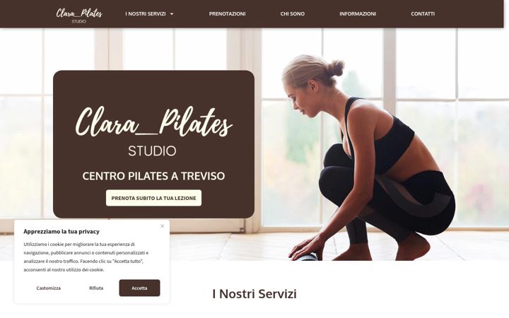 Screenshot di clarapilates.it