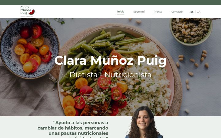 Screenshot of clarapuig.com