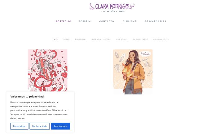 Screenshot of clararodrigo.com