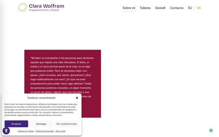 Screenshot of clarawolfram.com