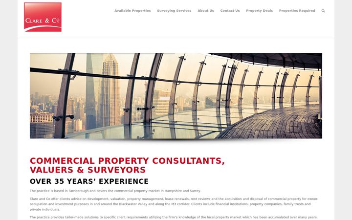 Screenshot of clareandcompany.co.uk